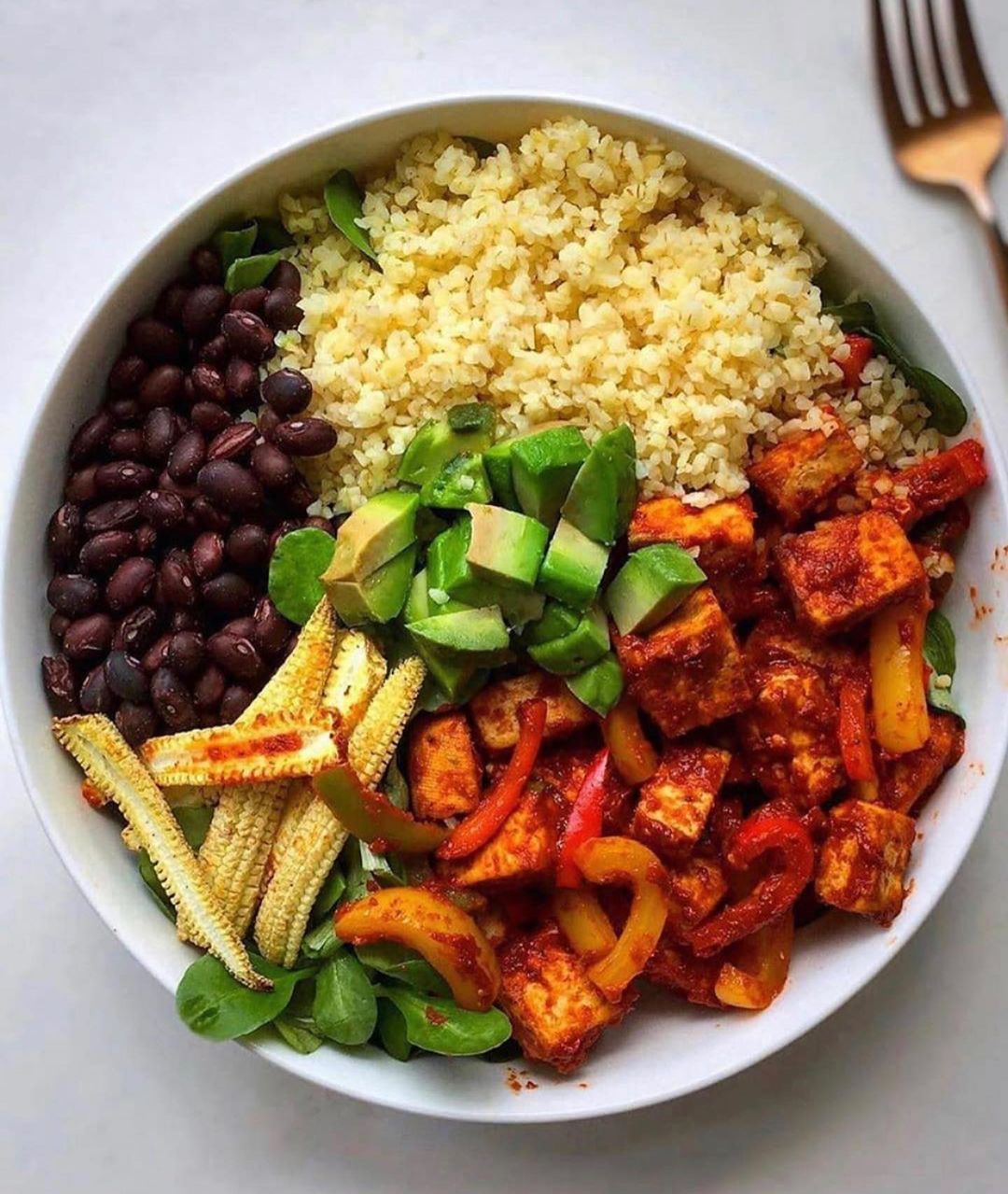 Tofu Fajita Bowl