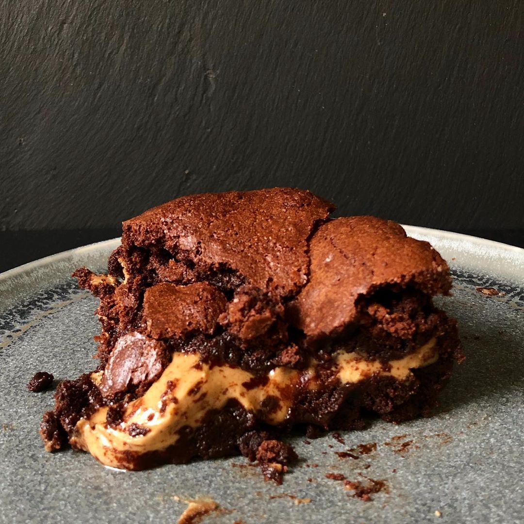 Peanut Butter Stuffed Brownies