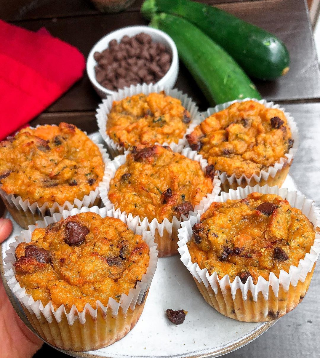 Sweet Potato Zucchini Muffins