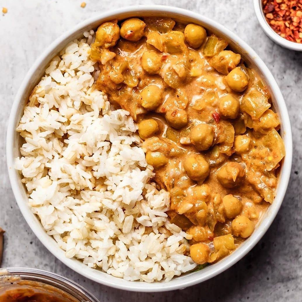 Creamy Butter Chickpeas with Rice