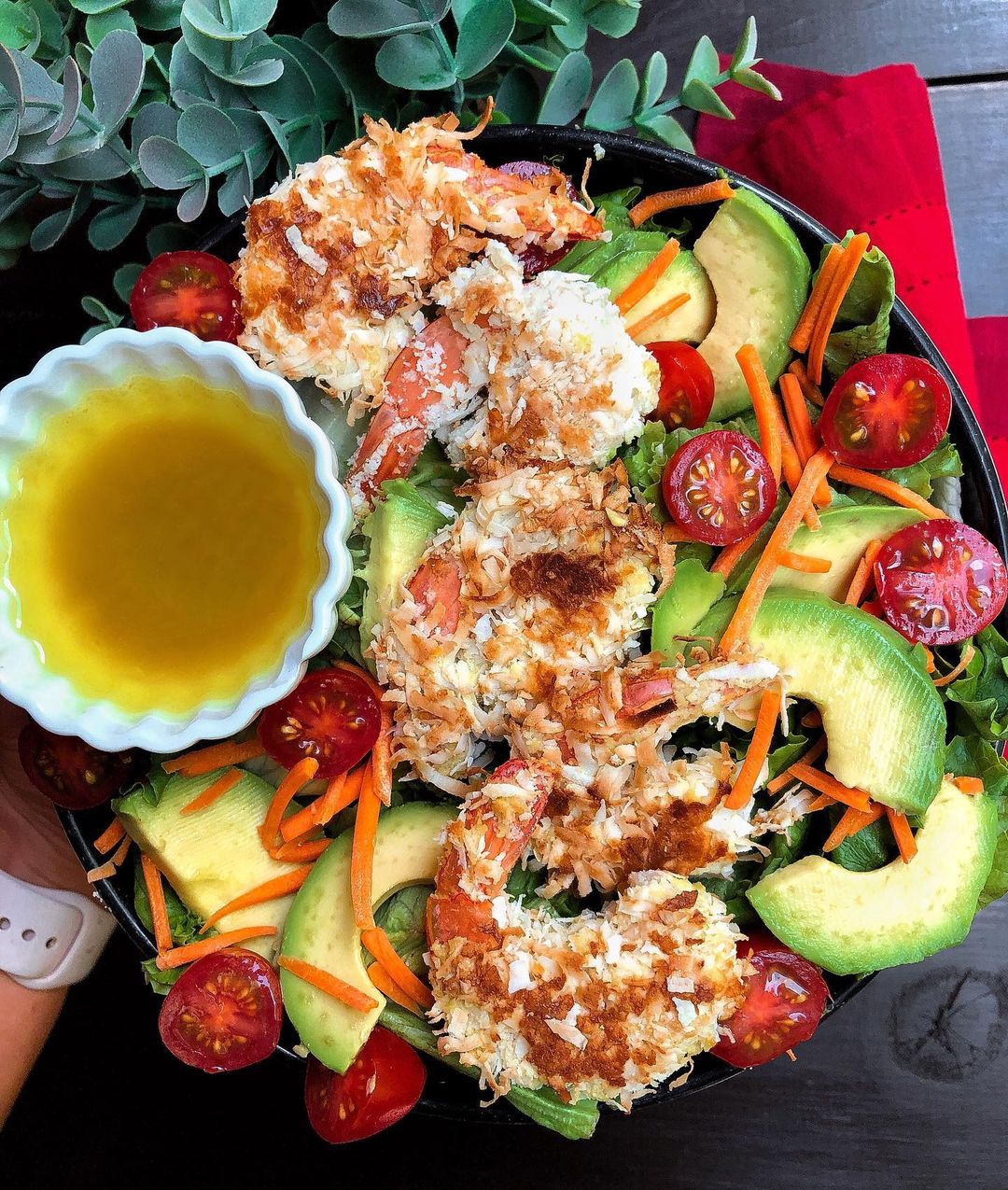 Paleo Gluten-Free Coconut Shrimp Salad