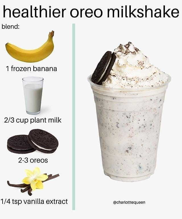 Healthier Oreo Milk Shake
