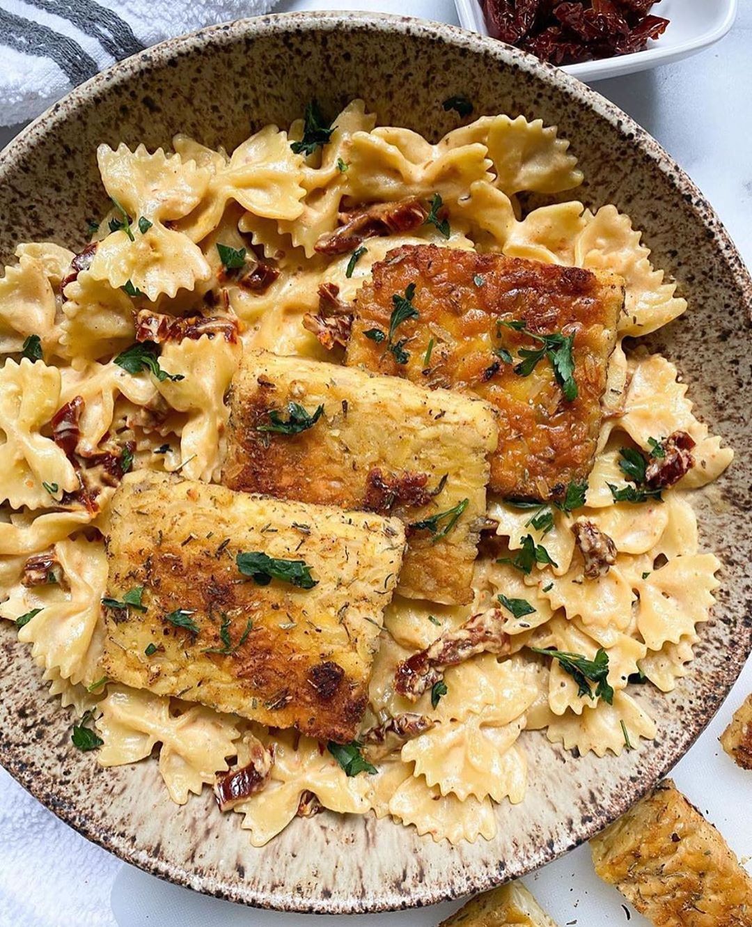 Creamy Sun Dried Tomato Pasta