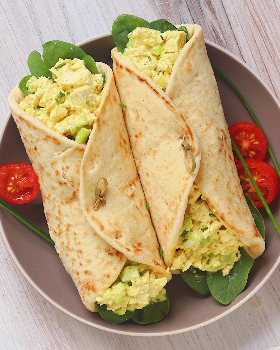 No Egg Salad Wraps