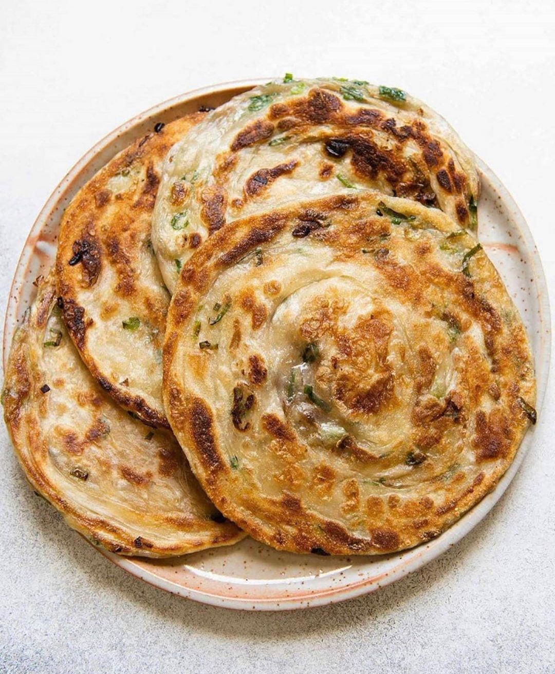 Crispy Scallion Pancakes with Dipping Sauce