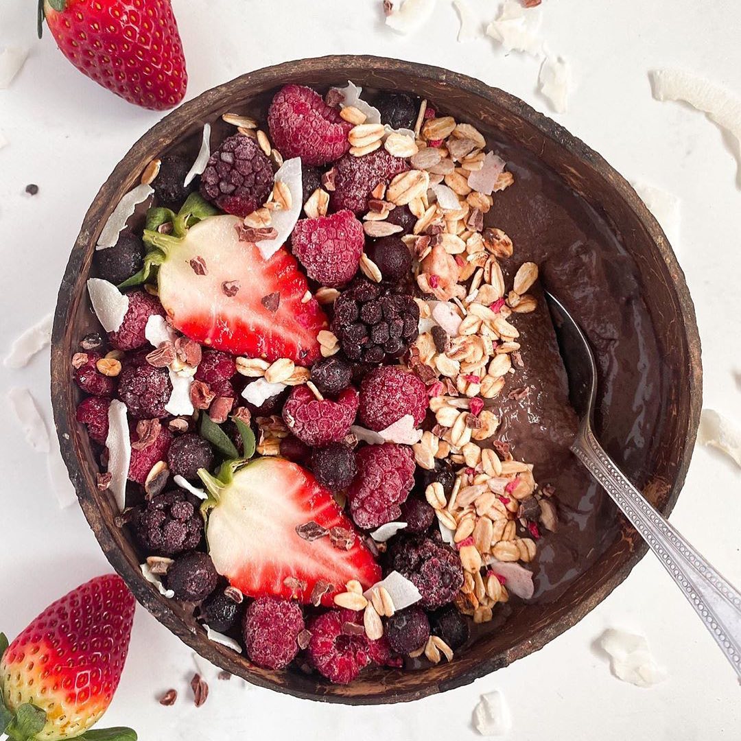 Acai Bowl with Banana and Protein