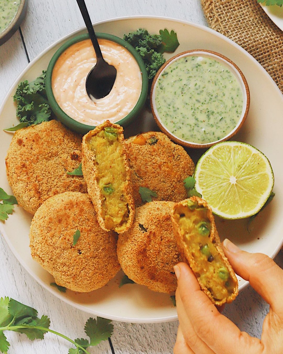 Crunchy Air Fried Indian Potato Croquettes