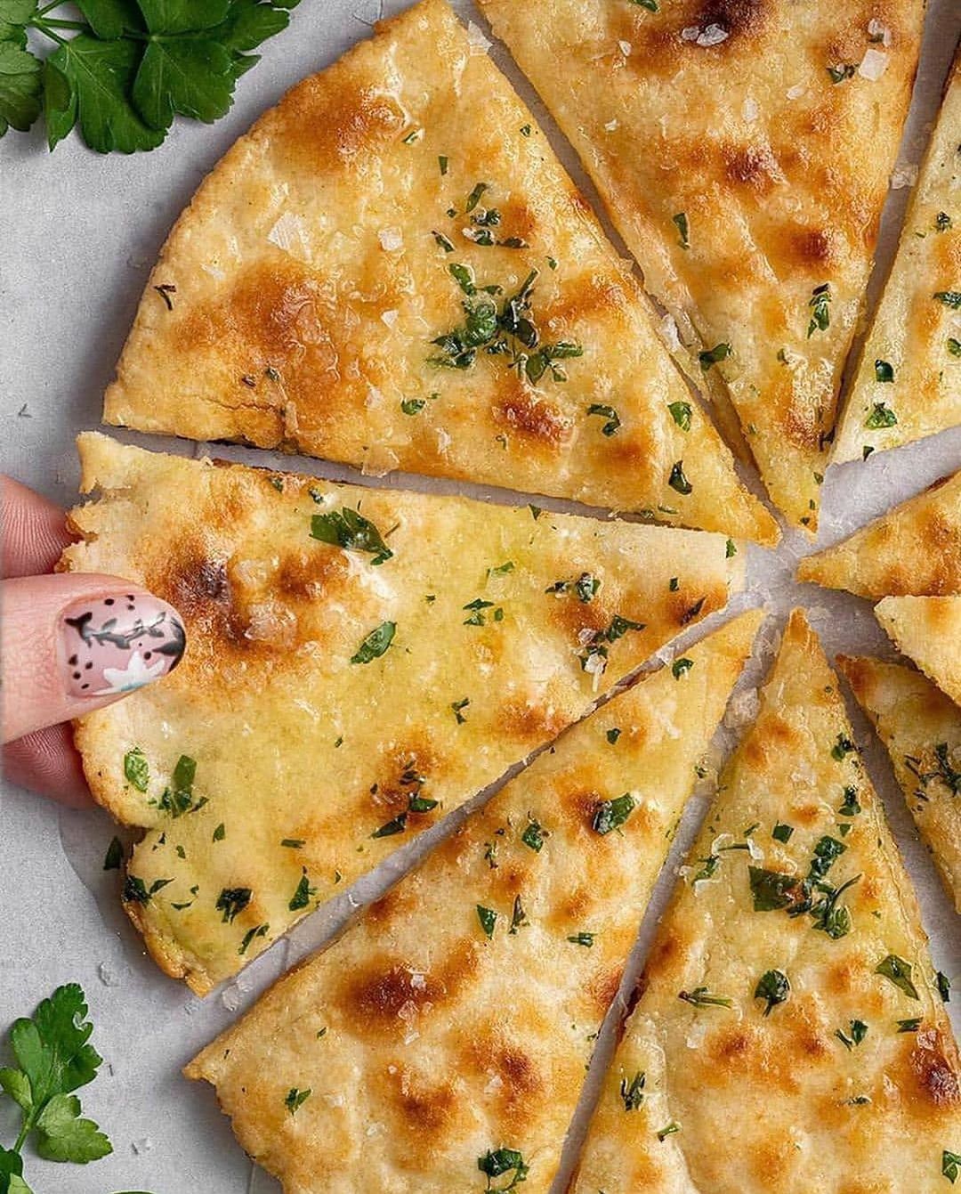 Vegan Garlic Bread Pizza