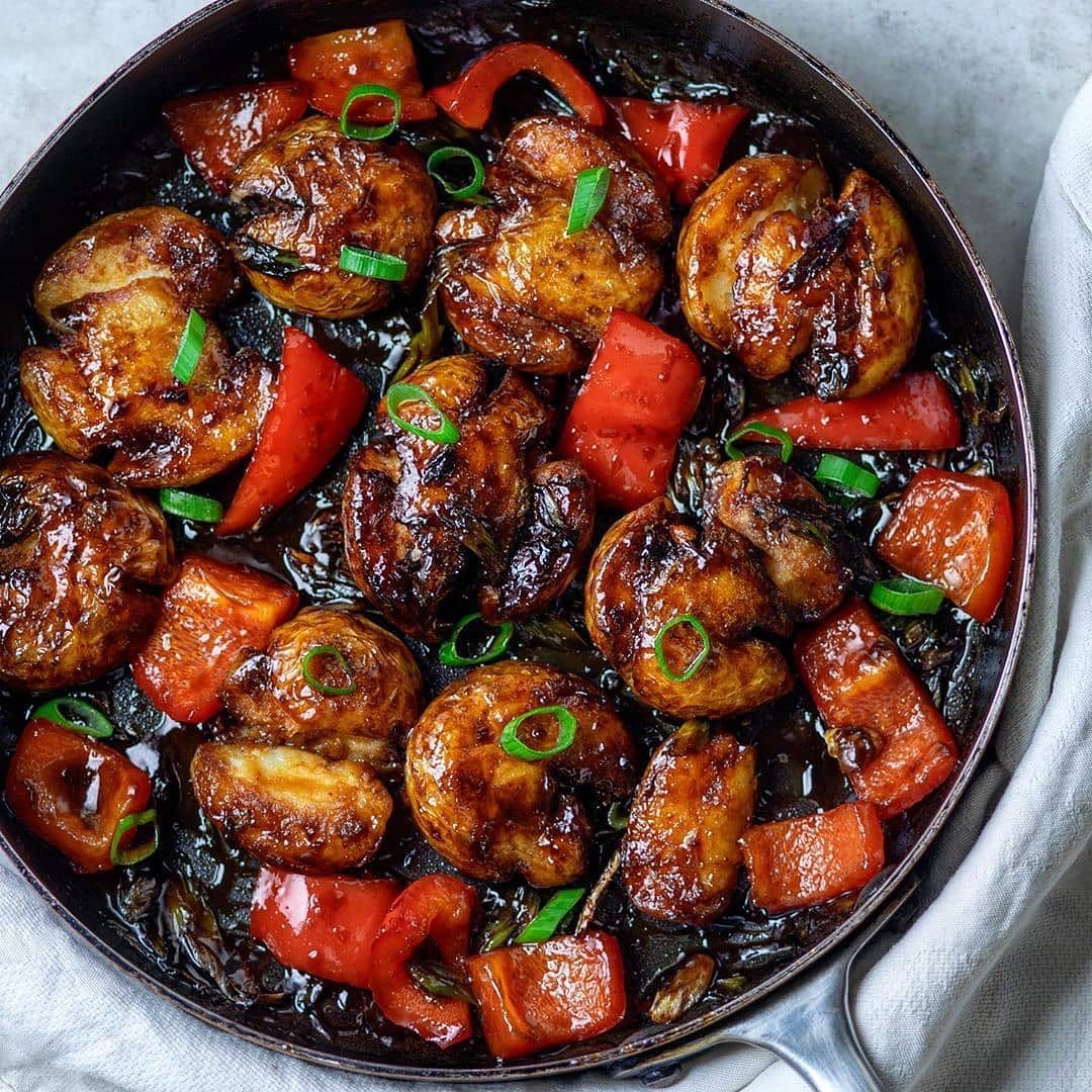 Crispy Smashed Hoisin Potatoes