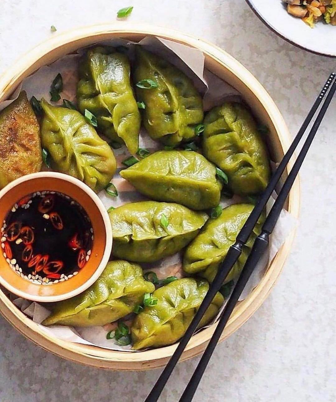 Vegan Matcha Potsticker