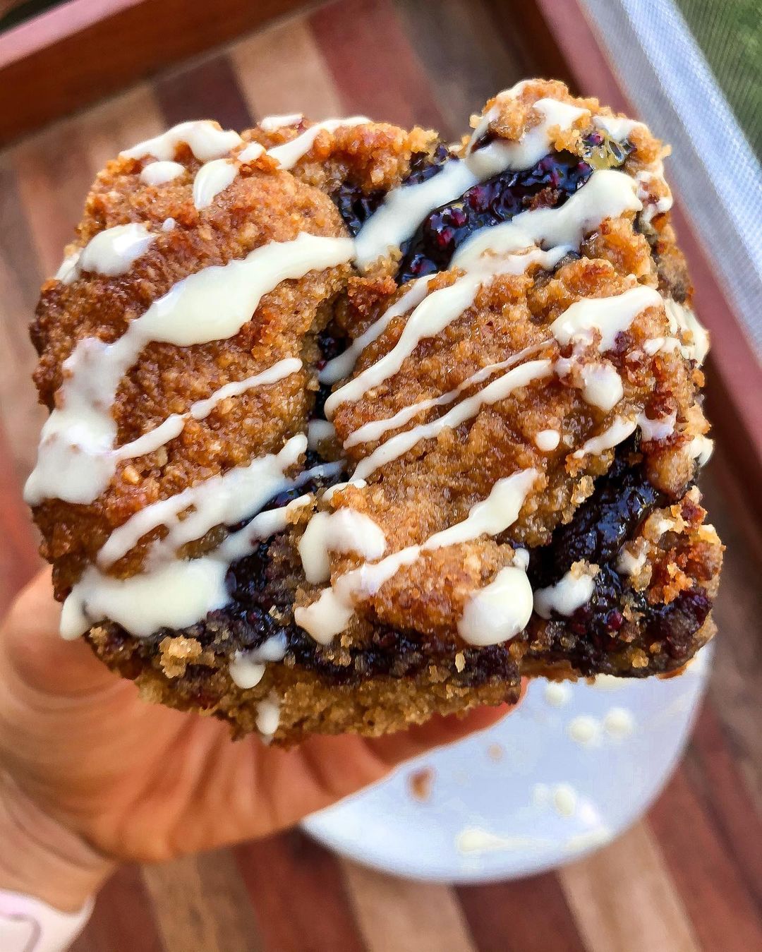 Paleo Gluten-Free Cherry Bars with Topping