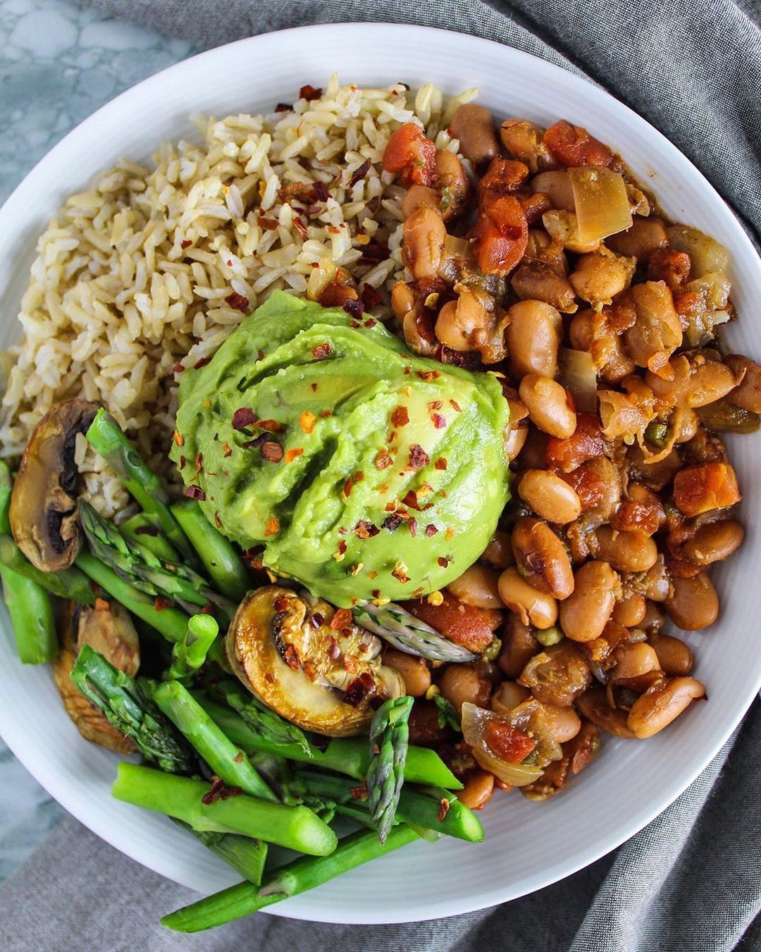 Stewed Beans with Brown Rice