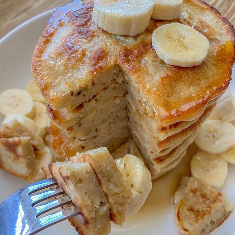 Vegan Banana Pancakes with Gluten Free Option