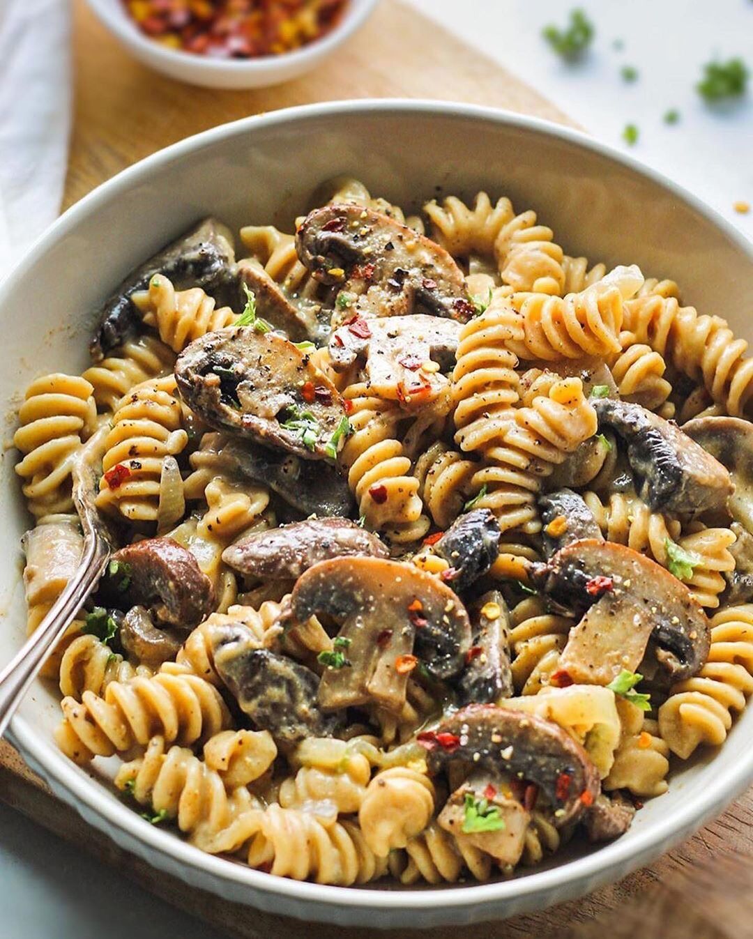 Vegan Mushroom Stroganoff