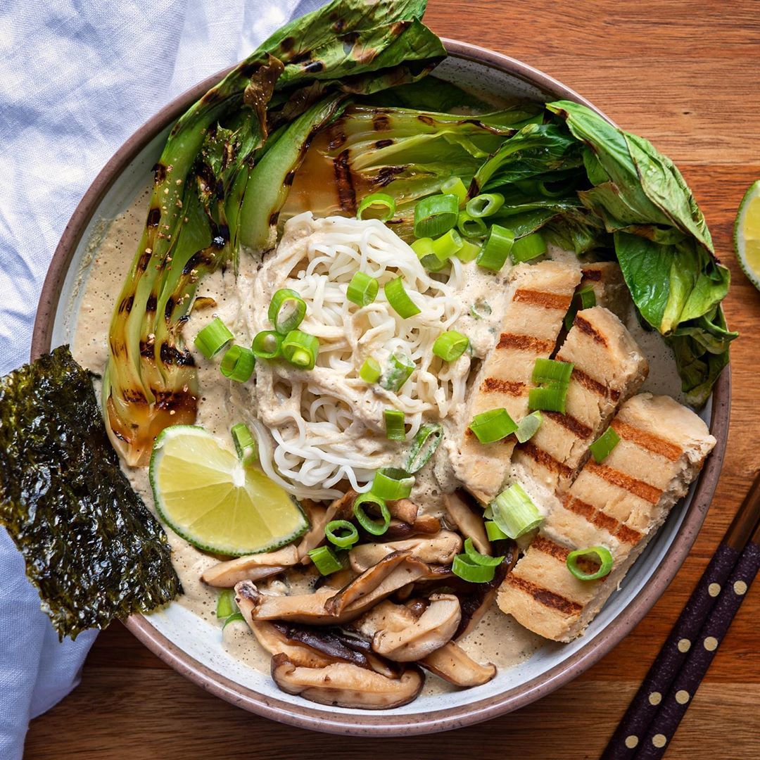 Grilled Chicken Creamy Ramen