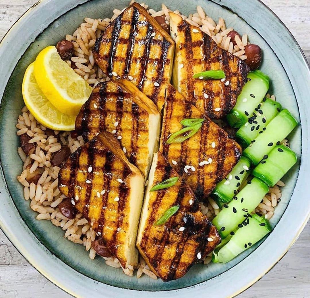 Honey Lemon Grilled Tofu