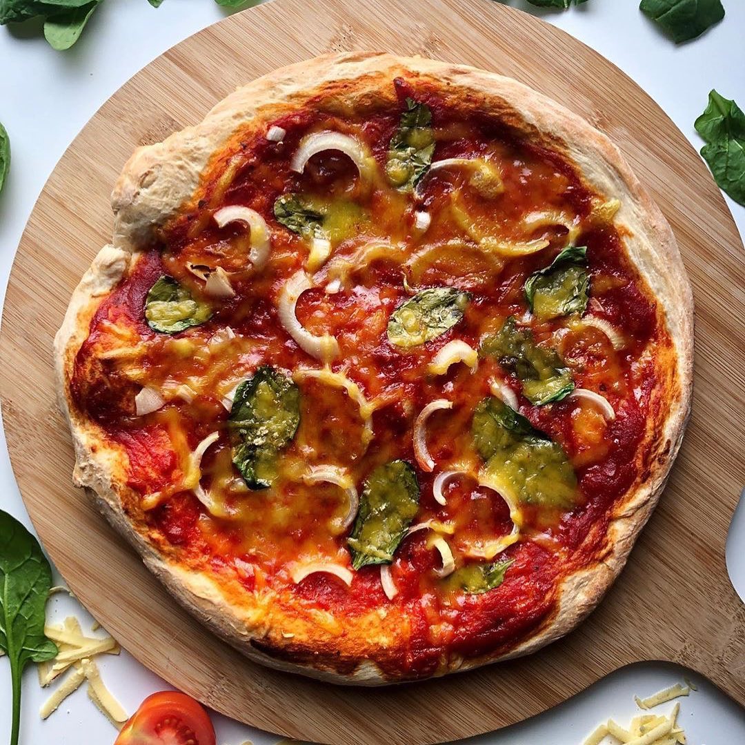 Homemade Vegan Pizza Dough and Toppings