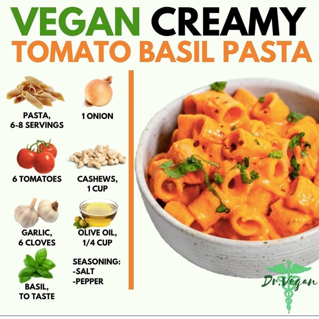 Vegan Creamy Tomato Basil Pasta