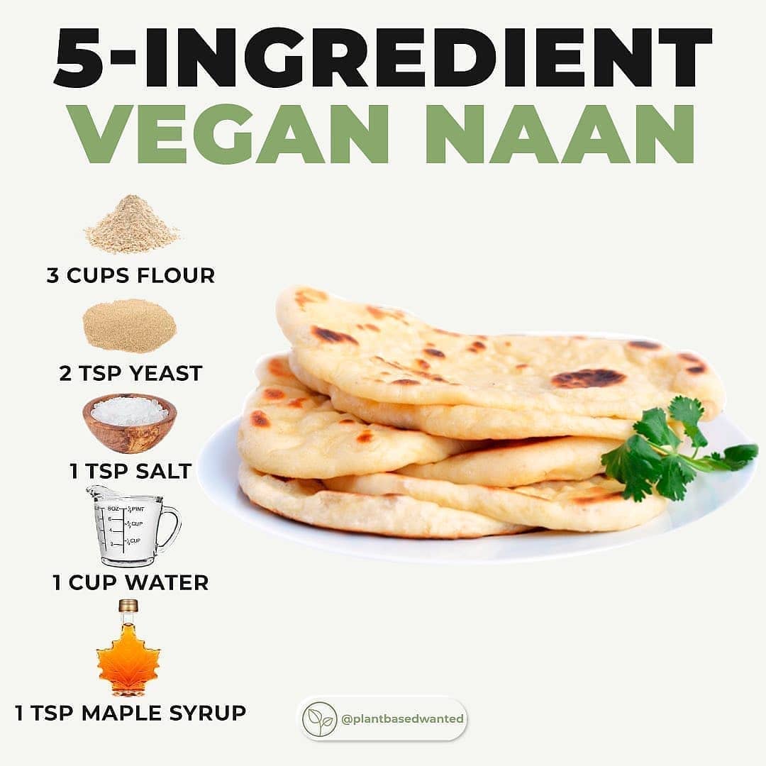 5 Ingredients Naan Bread