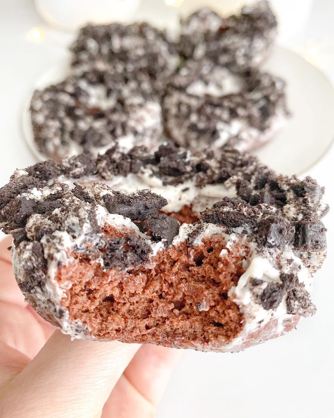 Cookies and Cream Chocolate Donuts