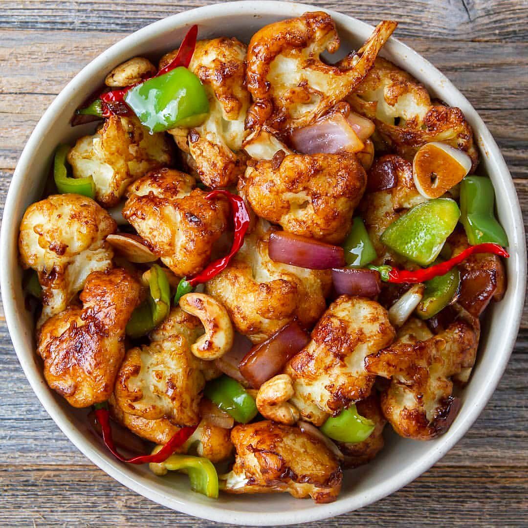 Vegan Kung Pao Cauliflower Stir-Fry