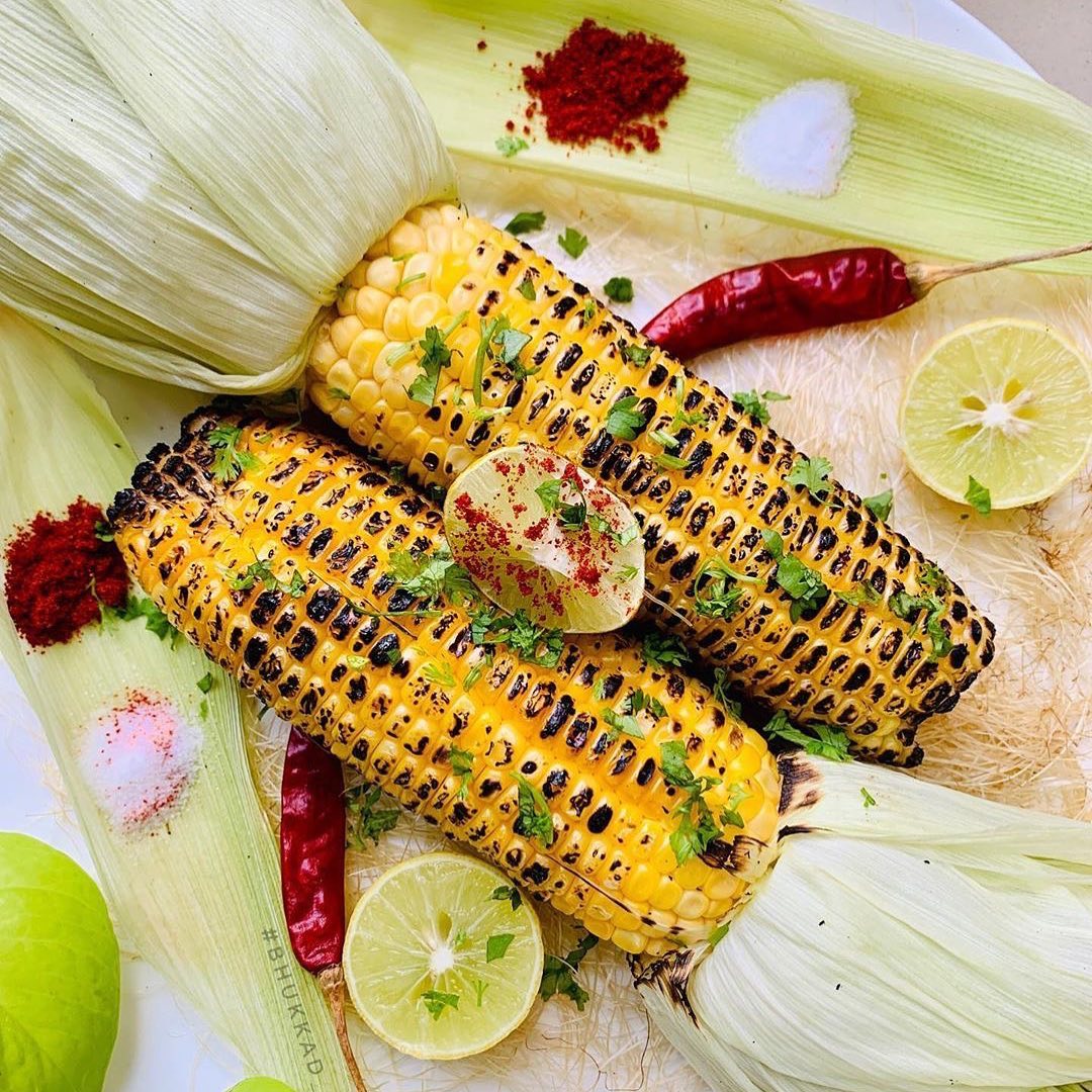 Roasted Corn with Chilli and Lemon
