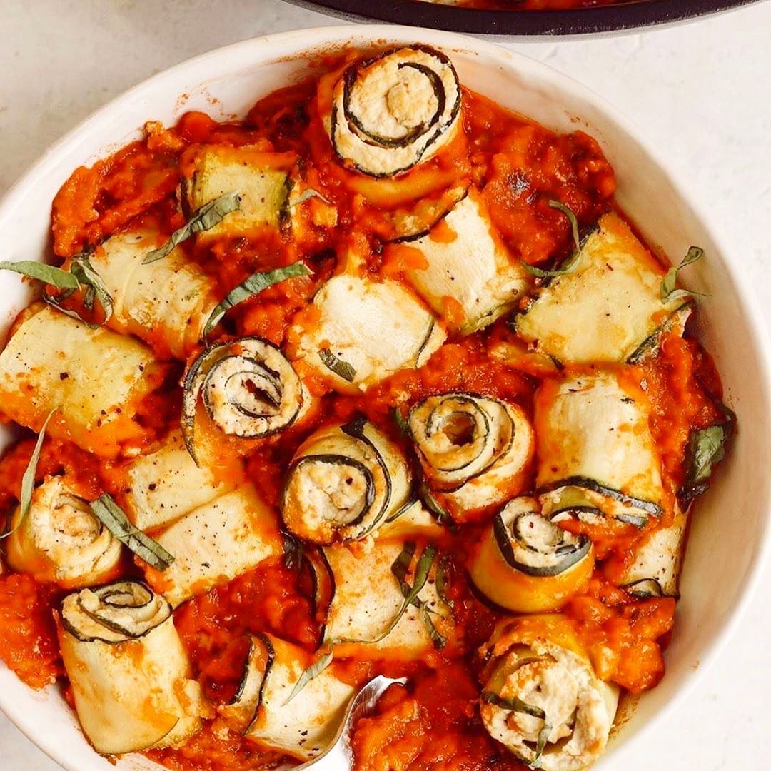 Vegan Zucchini Ricotta Roll-Ups
