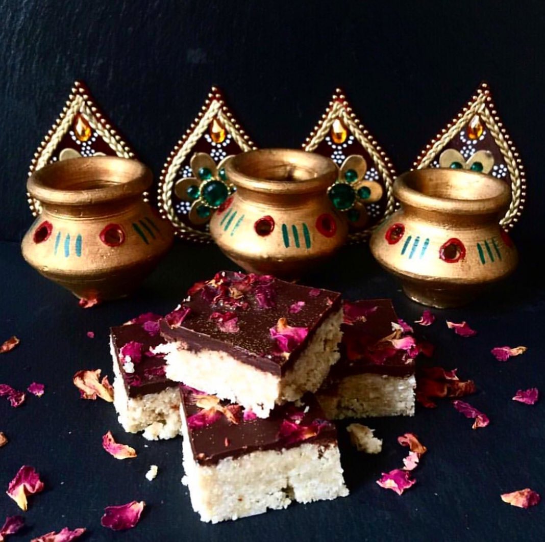 Oat and Nut Chocolate Barfi