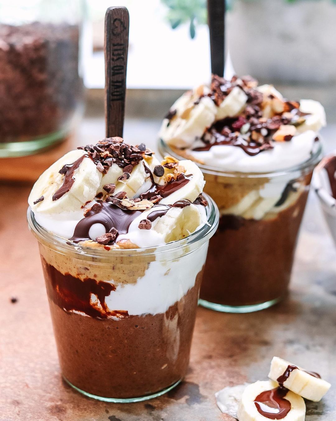 Choc Chia Pudding Pots