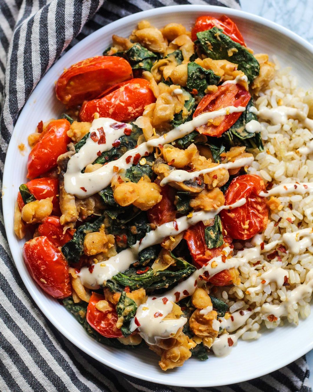 Garlic Chili Chickpeas