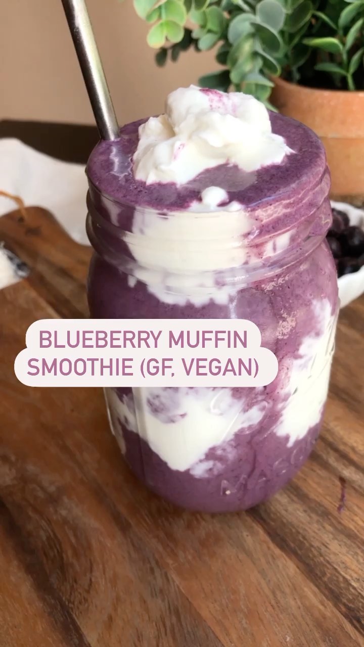 Delicious Vegan Blueberry Muffin Smoothie