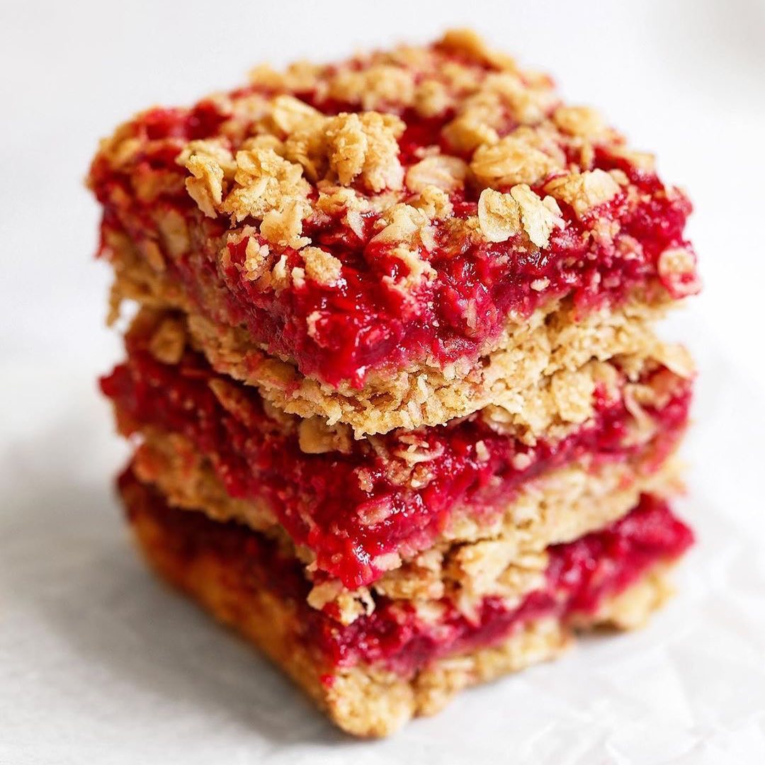 Vegan Gluten-Free Raspberry Oat Bars