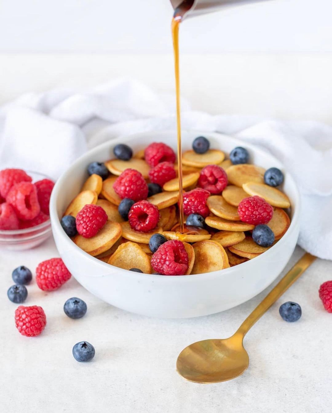 Vegan Pancake Cereal Breakfast