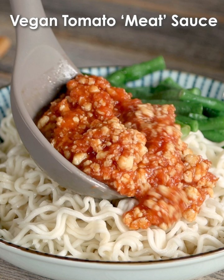 Vegan Tomato 'Meat' Sauce