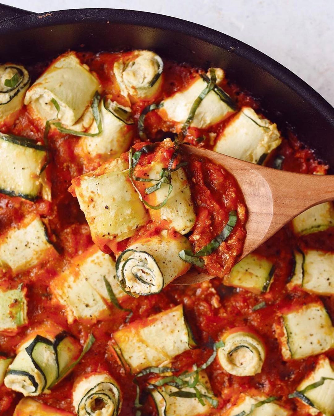 Vegan Zucchini Ricotta Roll-Ups