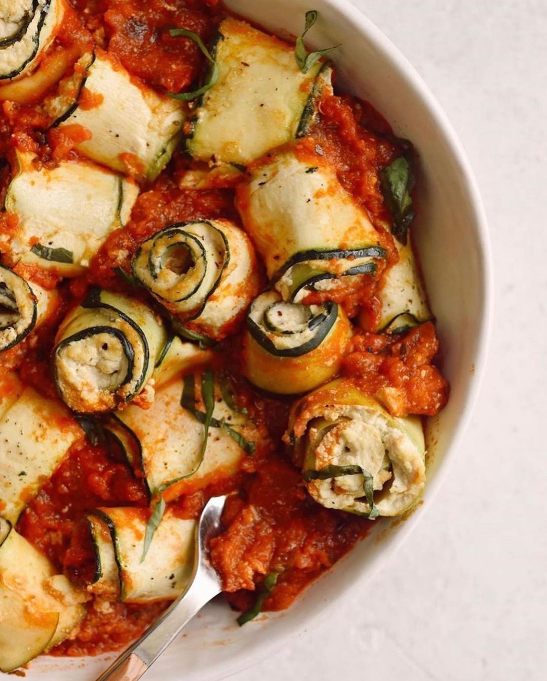 Vegan Zucchini Ricotta Roll-Ups