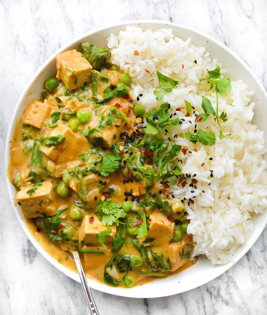 Spicy Peanut Butter Tofu Curry