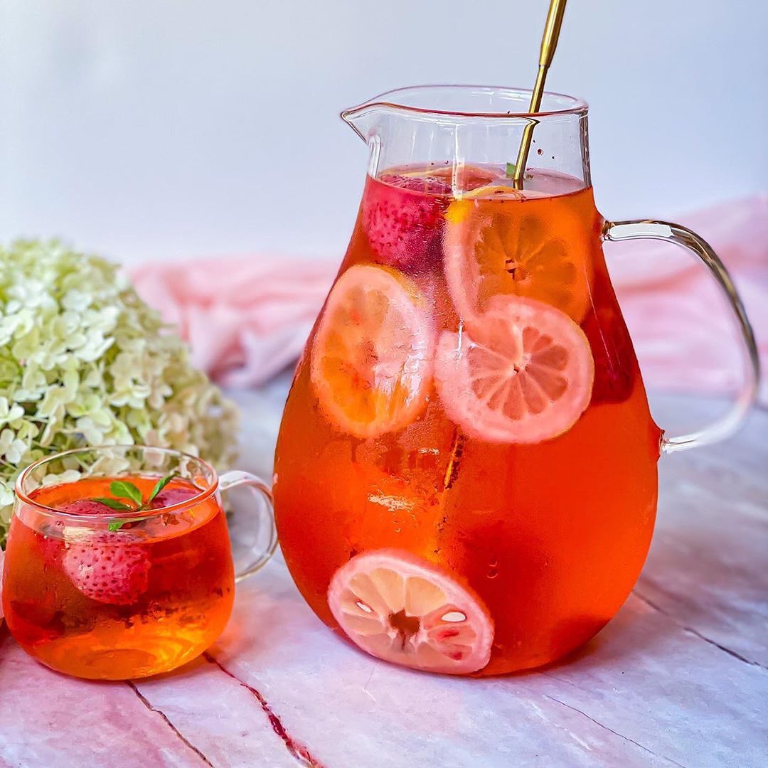 Strawberry Citrus and Rose Infused Water