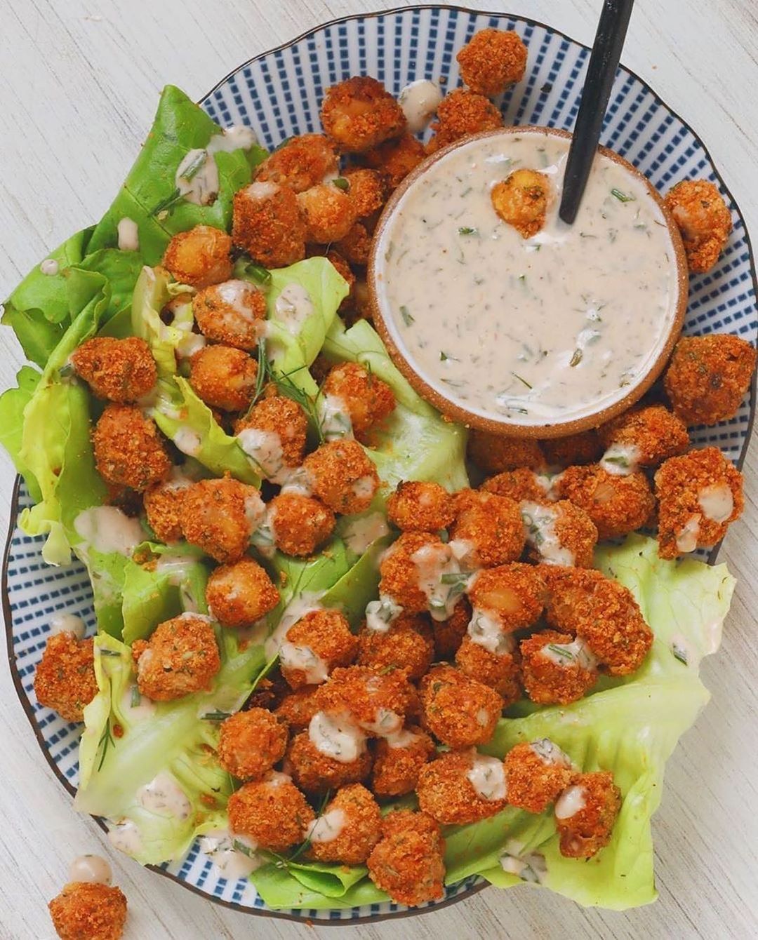 Crispy BBQ Chickpea Croutons