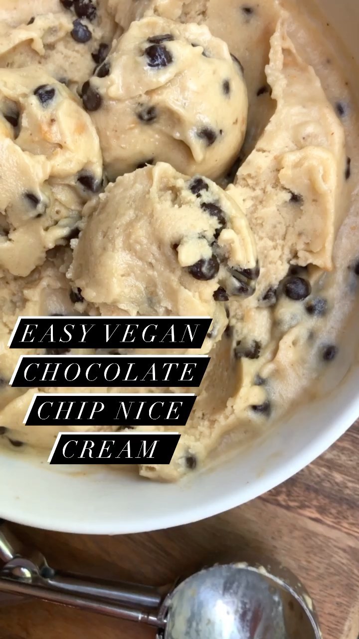 Creamy Vegan Chocolate Chip Nice Cream