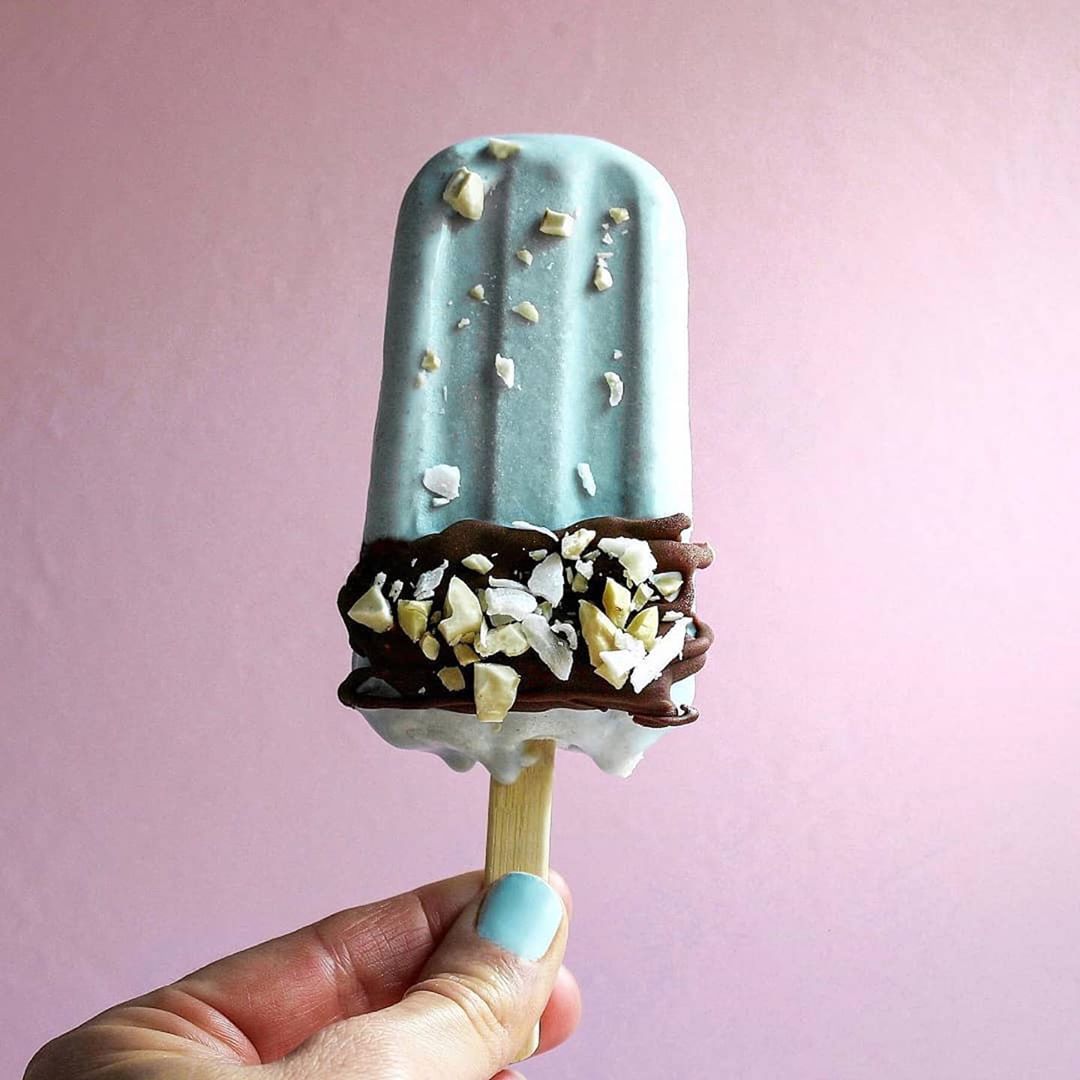 Blue Coconut Ocean Popsicles