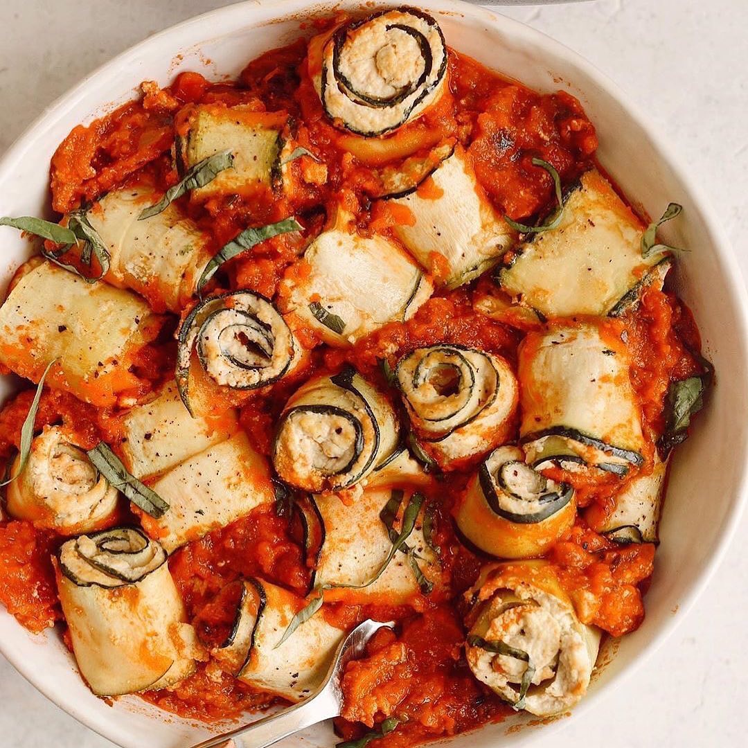 Vegan Zucchini Ricotta Roll-Ups