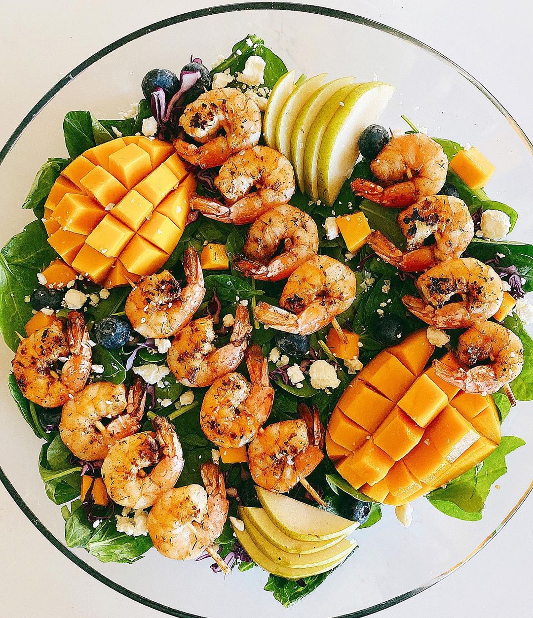 Simple Summer Salad with Grilled Shrimp