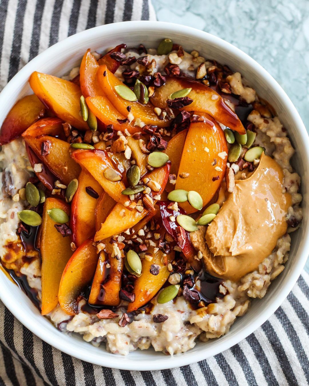 Coconut Cream Oats with Toppings