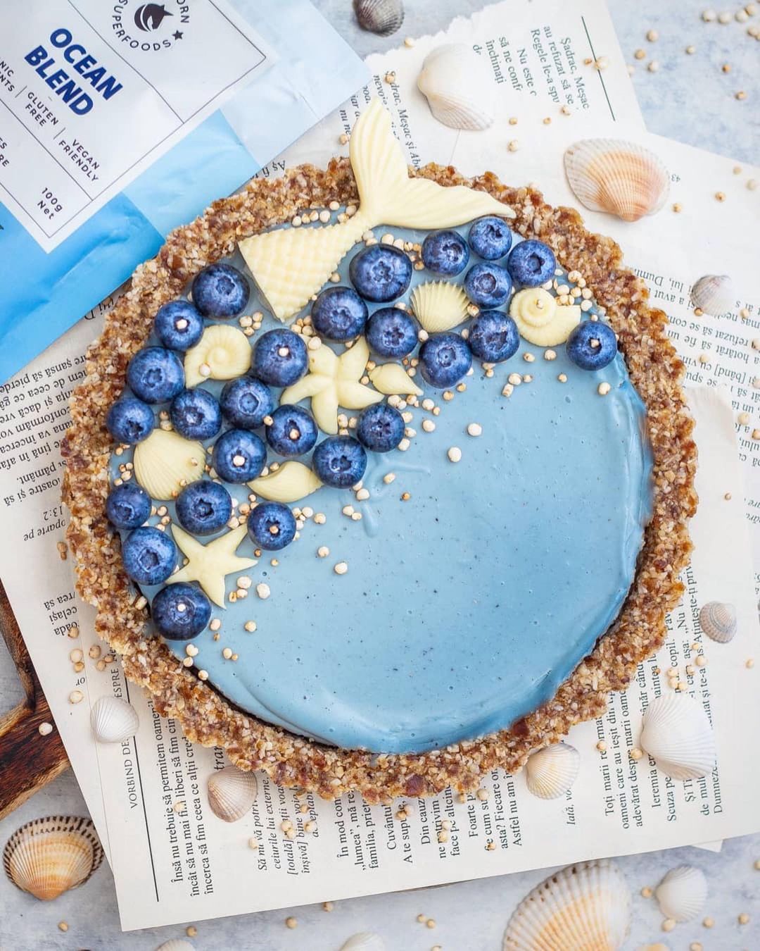 Ocean Coconut Panna Cotta Tart