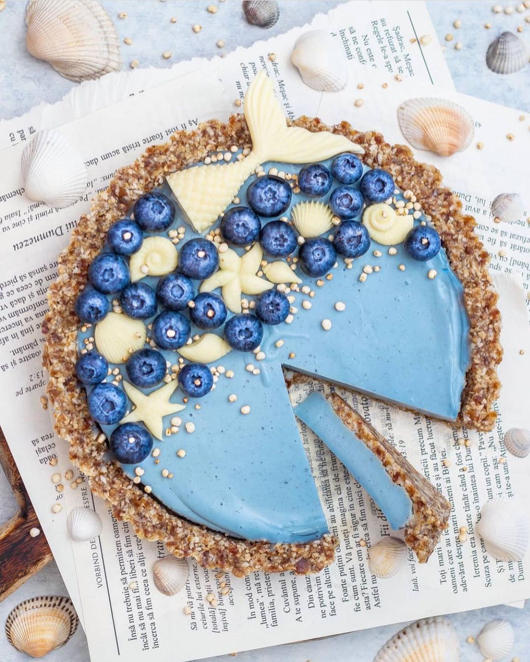 Ocean Coconut Panna Cotta Tart