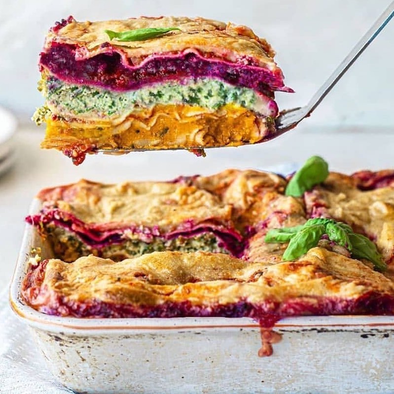 Vegan Rainbow Lasagna