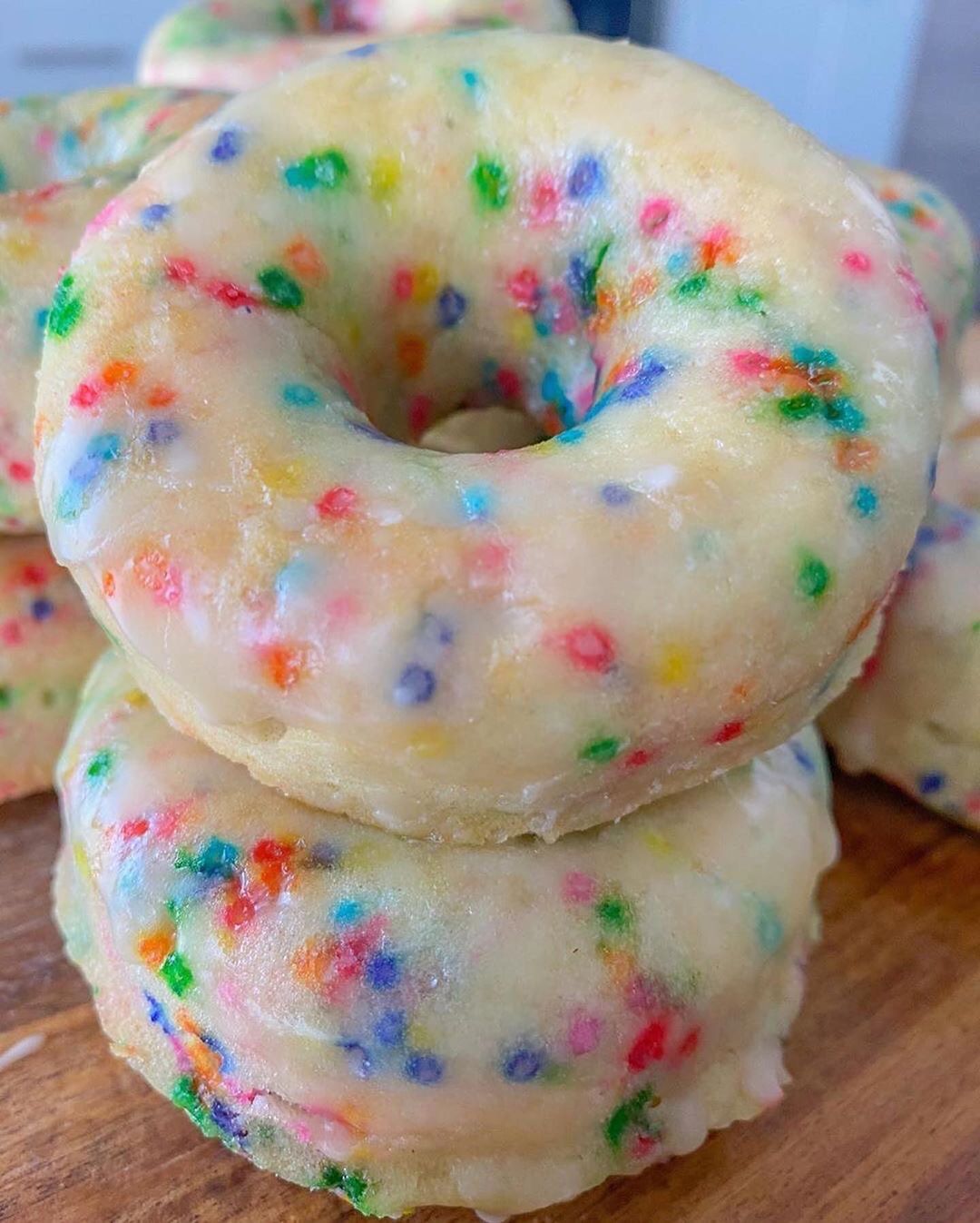 Simple Vegan Funfetti Donuts