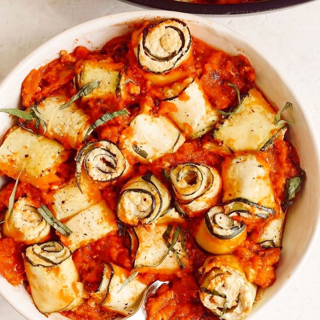 Vegan Zucchini Ricotta Roll-Ups