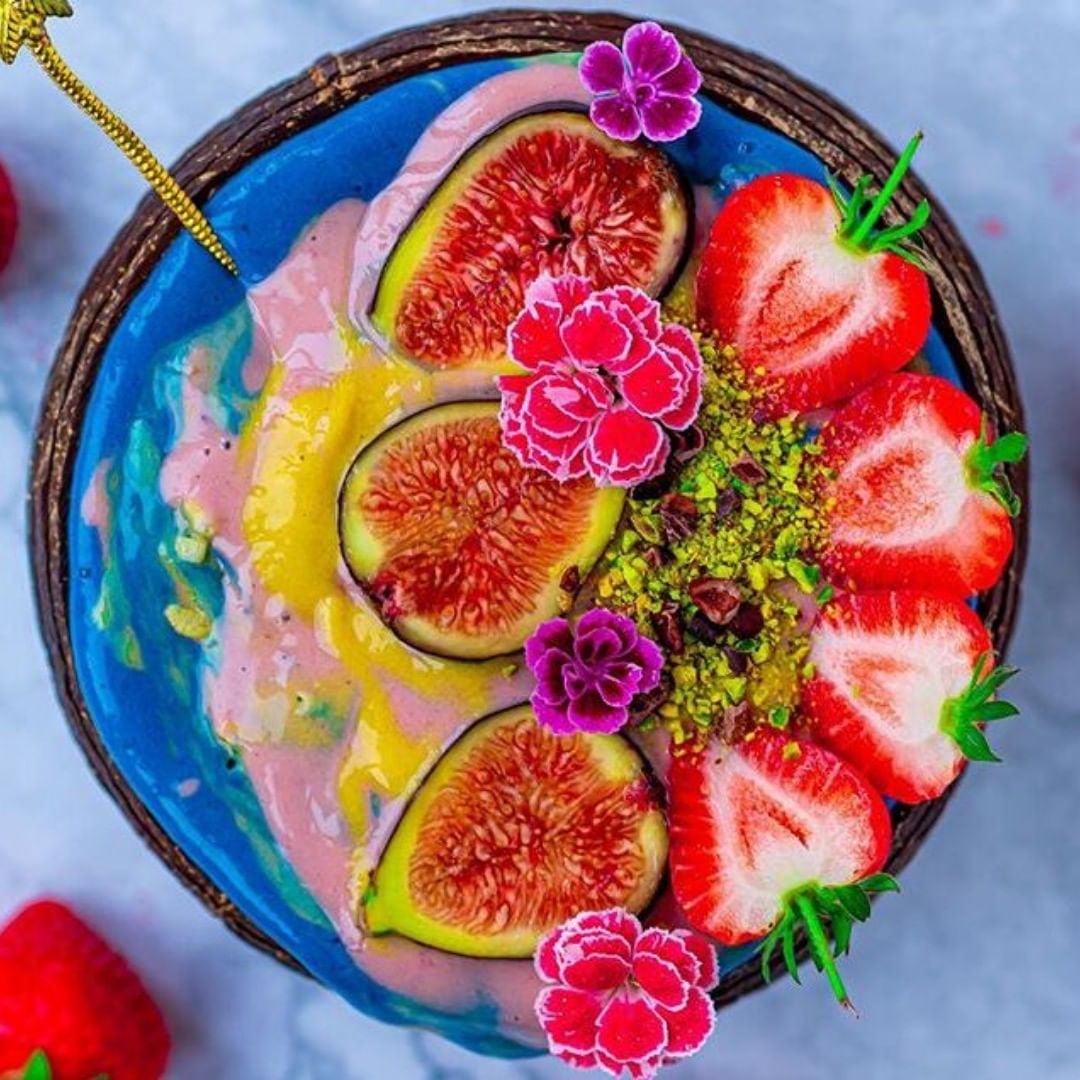 Vegan Layered Fruit Smoothie